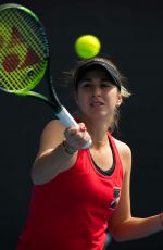 BELINDA BENCIC at 2019 Australian Open Practice Session at Melbourne Park 01/12/2019