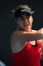 BELINDA BENCIC at 2019 Australian Open Practice Session at Melbourne Park 01/12/2019