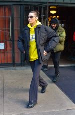 BELLA HADID and The Weeknd Out in New York 01/26/2019