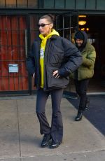 BELLA HADID and The Weeknd Out in New York 01/26/2019