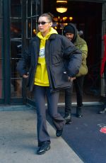 BELLA HADID and The Weeknd Out in New York 01/26/2019