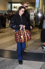 BELLA HADID Arrives at Airport in Milan 01/13/2019