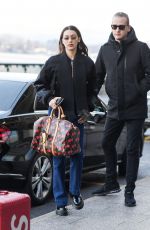 BELLA HADID Arrives at Airport in Milan 01/13/2019