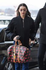 BELLA HADID Arrives at Airport in Milan 01/13/2019