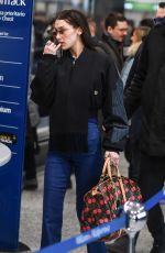 BELLA HADID Arrives at Airport in Milan 01/13/2019