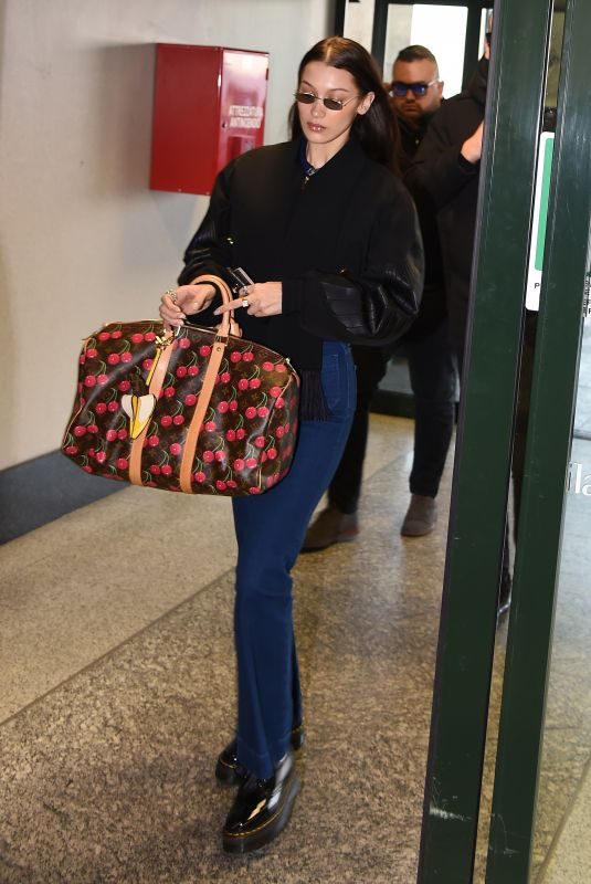BELLA HADID Arrives at Airport in Milan 01/13/2019