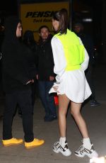 BELLA HADID Arrives at Chrome Hearts & Louis Vuitton Dinner in New York 01/09/2019