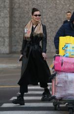 BELLA HADID Arrives in Milan 01/12/2019