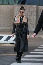 BELLA HADID Arrives in Milan 01/12/2019