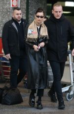 BELLA HADID Arrives in Milan 01/12/2019