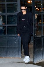 BELLA HADID Leaves Her Apartment in New York 01/15/2019
