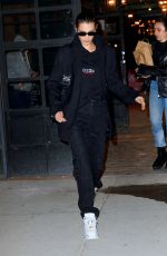 BELLA HADID Leaves Her Apartment in New York 01/15/2019