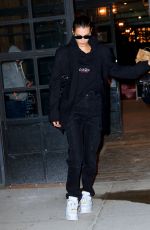 BELLA HADID Leaves Her Apartment in New York 01/15/2019