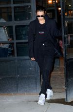 BELLA HADID Leaves Her Apartment in New York 01/15/2019