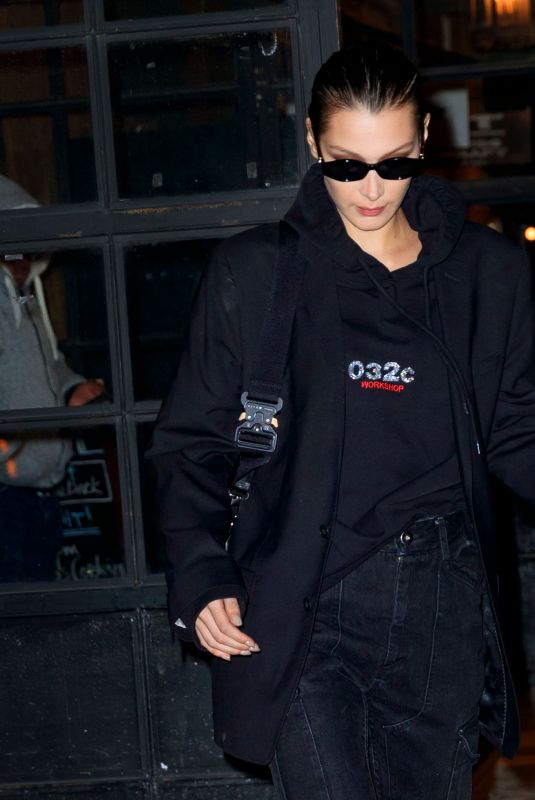 BELLA HADID Leaves Her Apartment in New York 01/15/2019