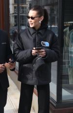 BELLA HADID Out in New York 01/17/2019