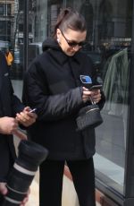 BELLA HADID Out in New York 01/17/2019