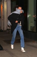 BELLA HADID Out in New York 01/22/2019