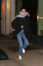 BELLA HADID Out in New York 01/22/2019