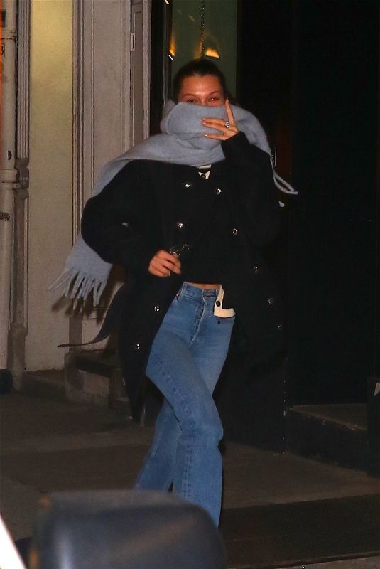 BELLA HADID Out in New York 01/22/2019