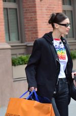 BELLA HADID Shopping at Louis Vuitton in New York 01/09/2019