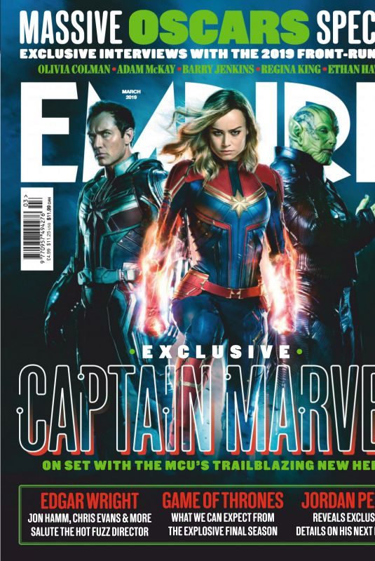 BRIE LARSON in Empire Magazine, UK February 2019
