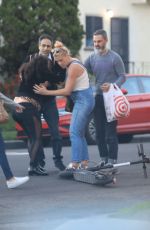 BUCY PHILIPPS Helps Woman Involved in a Scooter Accident in West Hollywood 01/27/2019