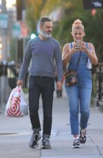 BUSY PHILIPPS in Denim Overalls Out in West Hollywood 01/28/2019