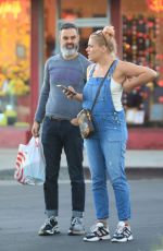 BUSY PHILIPPS in Denim Overalls Out in West Hollywood 01/28/2019
