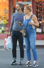 BUSY PHILIPPS in Denim Overalls Out in West Hollywood 01/28/2019