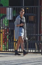 CAMILA MORRONE in Denim Skirt Out in Los Angeles 01/21/2019