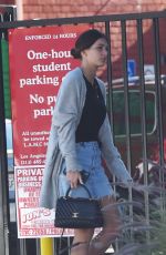 CAMILA MORRONE in Denim Skirt Out in Los Angeles 01/21/2019