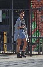 CAMILA MORRONE in Denim Skirt Out in Los Angeles 01/21/2019