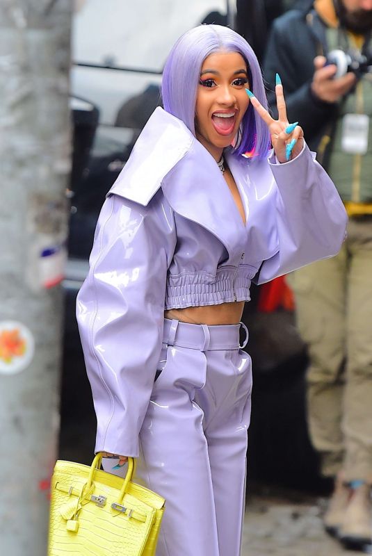 CARDI B Arrives at Rhythm & Flow in New York 01/08/2019
