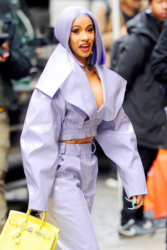 CARDI B Out and About in New York 01/08/2019