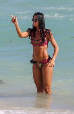 CAROLINA BALDINI in Bikini at a Beach in Miami 01/06/2019