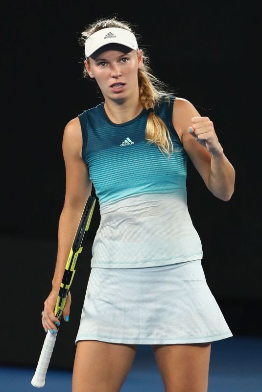 CAROLINE WOZNIACKI at 2019 Australian Open at Melbourne Park 01/18/2019
