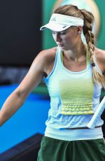 CAROLINE WOZNIACKI at 2019 Australian Open Practice Session at Melbourne Park 01/11/2019