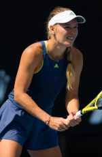 CAROLINE WOZNIACKI at 2019 Australian Open Practice Session at Melbourne Park 01/12/2019