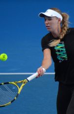 CAROLINE WOZNIACKI at 2019 Australian Open Practice Session at Melbourne Park 01/13/2019