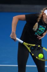 CAROLINE WOZNIACKI at 2019 Australian Open Practice Session at Melbourne Park 01/13/2019