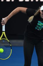 CAROLINE WOZNIACKI at 2019 Australian Open Practice Session at Melbourne Park 01/13/2019