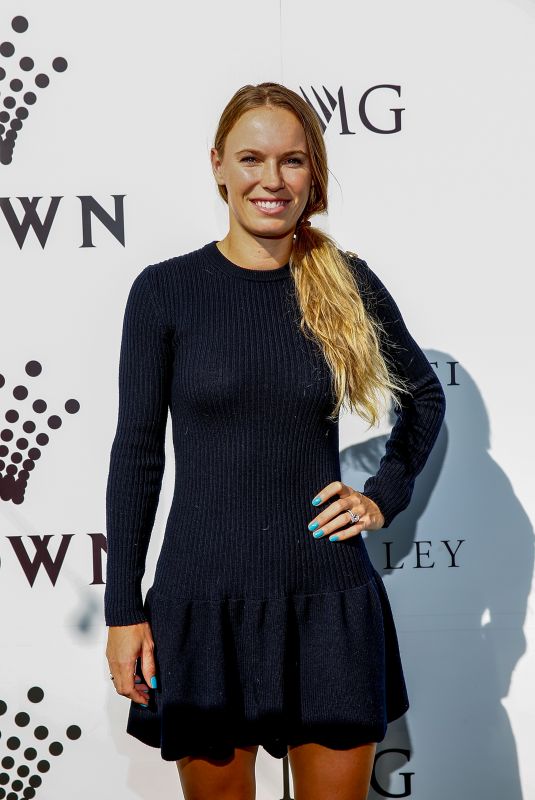 CAROLINE WOZNIACKI at Crown Img Tennis Party in Melbourne 01/13/2019