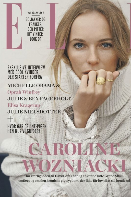 CAROLINE WOZNIACKI in Elle Magazine, Denmark January 2019
