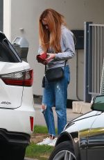CAT DEELEY in Ripped Denim Out in Beverly Hills 01/29/2019