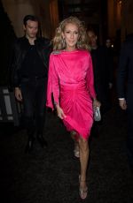 CELINE DION and Pepe Munoz Leaves Gotel De Crillon in Paris 01/24/2019