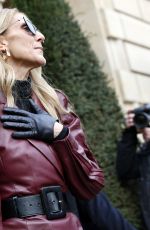 CELINE DION Leaves Givenchy Office in Paris 01/24/2019