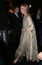 CELINE DION Leaves Hotel De Crillon in Paris 01/23/2019