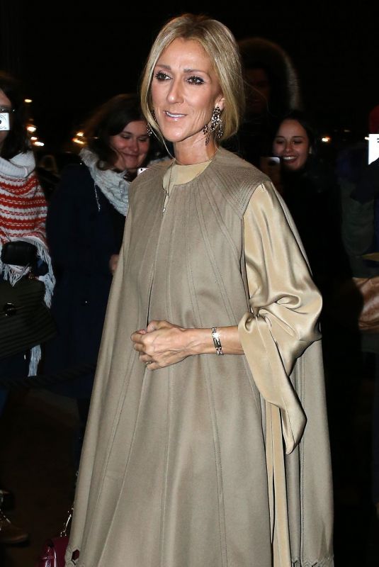 CELINE DION Leaves Hotel De Crillon in Paris 01/23/2019