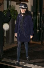 CELINE DION Leaves Plaza Athenee Hotel in Paris 01/29/2019